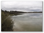 Lakeside Tourist Park by Russell Barter - Robe: Magnificent lake beside the park full to the brim