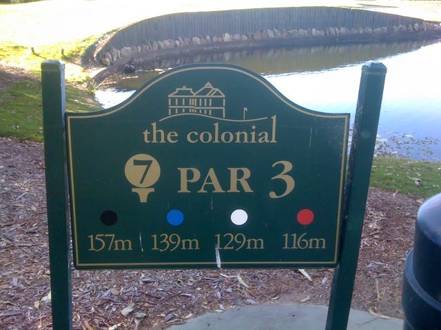 The Colonial Golf Course - Robina Gold Coast: Hole 7 Par 3, 139 meters