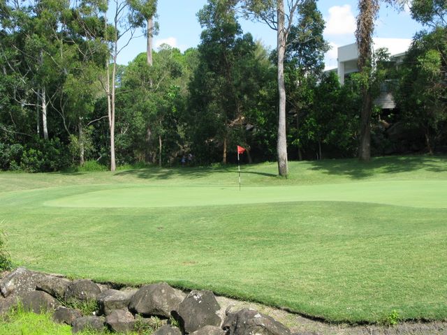 Robina Woods Golf Course - Robina: Green on Hole 2.
