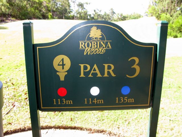 Robina Woods Golf Course - Robina: Robina Woods Golf Course Hole 4: Par 3, 135 metres.