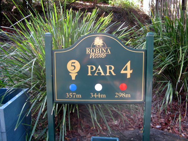 Robina Woods Golf Course - Robina: Robina Woods Golf Course Hole 5: Par 4, 357 metres.