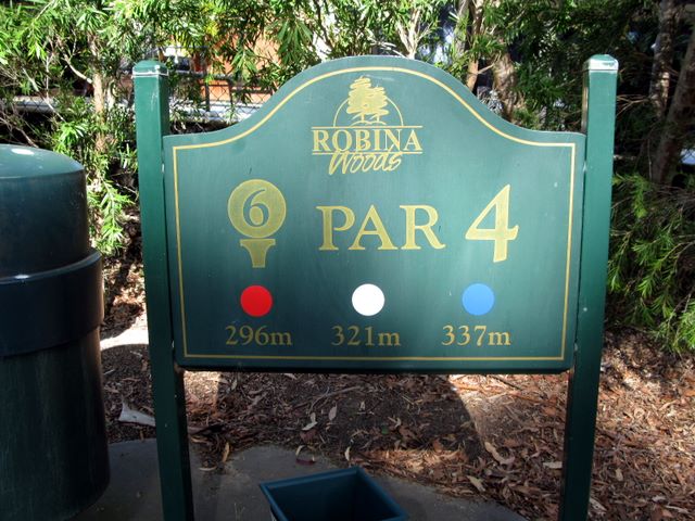 Robina Woods Golf Course - Robina: Robina Woods Golf Course Hole 6: Par 4, 337 metres.