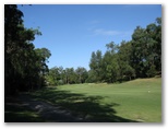 Robina Woods Golf Course - Robina: Approach to the green on Hole 5.