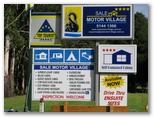 Sale Motor Village - Sale: Sale Motor Village welcome sign