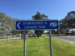 Sale Showground & Motorhome & Caravan Park - Sale: The Entrance is clearly signed.