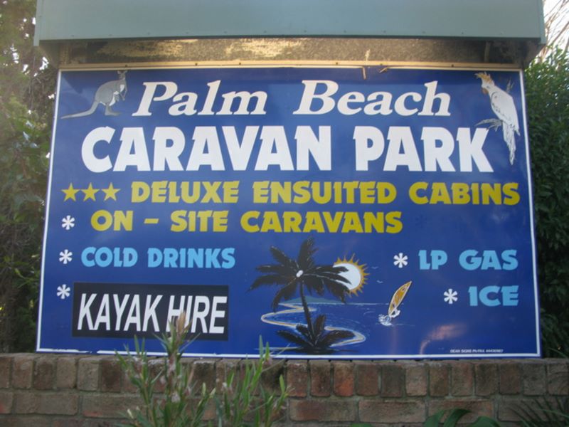 Palm Beach Caravan Park - Sanctuary Point: Welcome sign