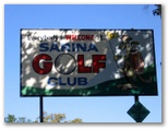 Sarina Golf Course - Sarina: Sarina Golf Course welcome sign