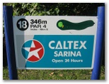 Sarina Golf Course - Sarina: Layout of Hole 18: Par 4, 346 metres