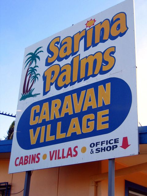 Sarina Palms Caravan Village - Sarina: Sarina Palms Caravan Village welcome sign