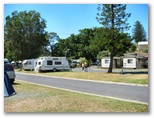 Scotts Head Holiday Park - Scotts Head: Powered sites for caravans - note good paved roads through the park.