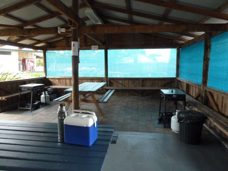Seven Mile Beach Cabin and Caravan Park - Seven Mile Beach: Additional BBQ's in camp kitchen. Photo by Lynn Gorman.