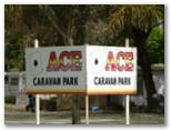 Ace Caravan Park - Seymour: Ace Caravan Park welcome sign