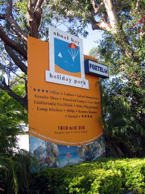 Shoal Bay Holiday Park - Shoal Bay: Shoal Bay Holiday Park welcome sign