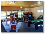 Shoal Bay Holiday Park - Shoal Bay: Recreation room with games for children