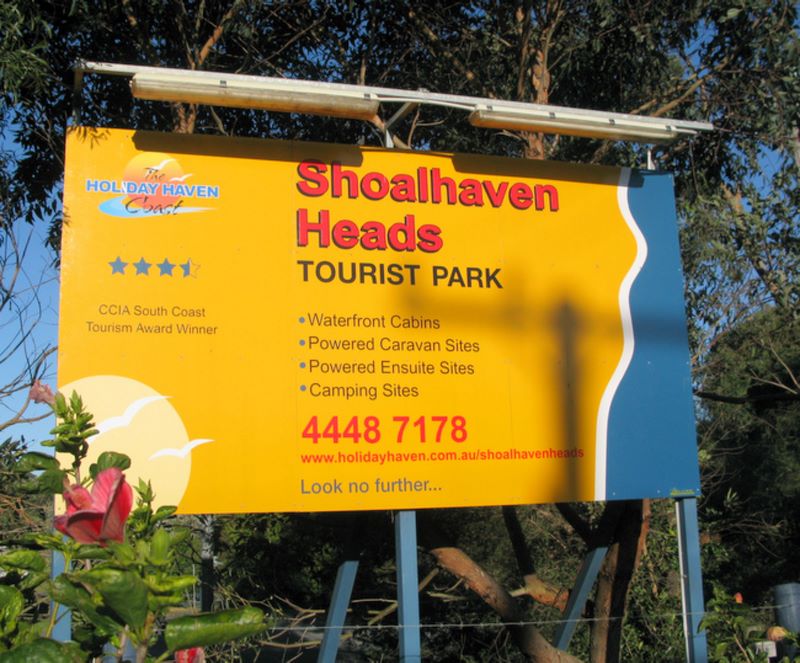 Shoalhaven Heads Tourist Park - Shoalhaven Heads: Welcome sign