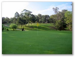 Shortland Waters Golf Course - Shortland: Green on Hole 4 looking back along fairway