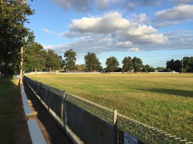 Singleton Showground - Singleton: Another view of the Showground.  You can park your unhitched car next to the fence.