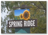 Spring Ridge Showground - Spring Ridge: Spring Ridge Village welcome sign