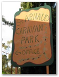 St Arnaud Caravan Park - St Arnaud: St Arnaud Caravan Park welcome sign