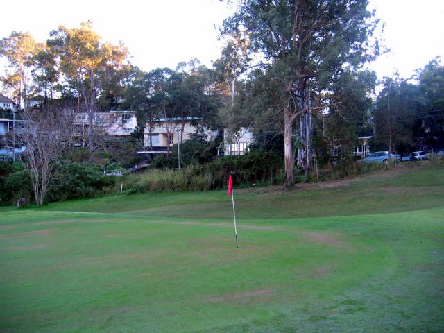 St Lucia Golf Links - St Lucia Brisbane: Green on Hole 1