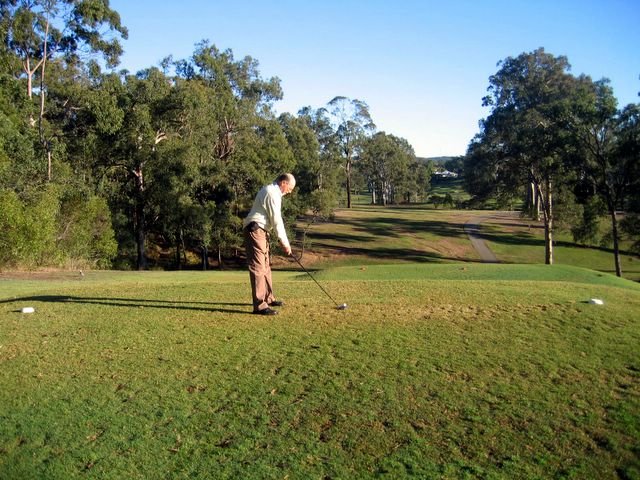 St Lucia Golf Links - St Lucia Brisbane: Fairway view on Hole 5 - the green is around the corner