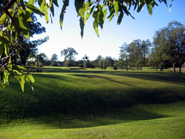 St Lucia Golf Links - St Lucia Brisbane: Looking towards the green on Hole 6