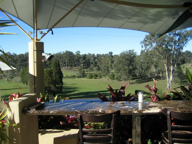 St Lucia Golf Links - St Lucia Brisbane: View from the cafe - a great place for breakfast after a game