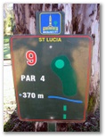 St Lucia Golf Links - St Lucia Brisbane: Layout Hole 9 - Par 4, 370 meters