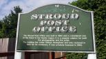 Stroud Showground - Stroud: Stroud Post Office welcome sign