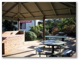 Coolum Beach Caravan Park - Coolum Beach: Camp Kitchen and BBQ area with facilities to access the Internet