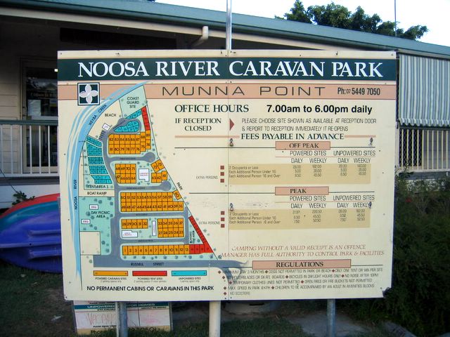 Noosa River Caravan Park - Noosaville: Noosa River Caravan Park welcome sign