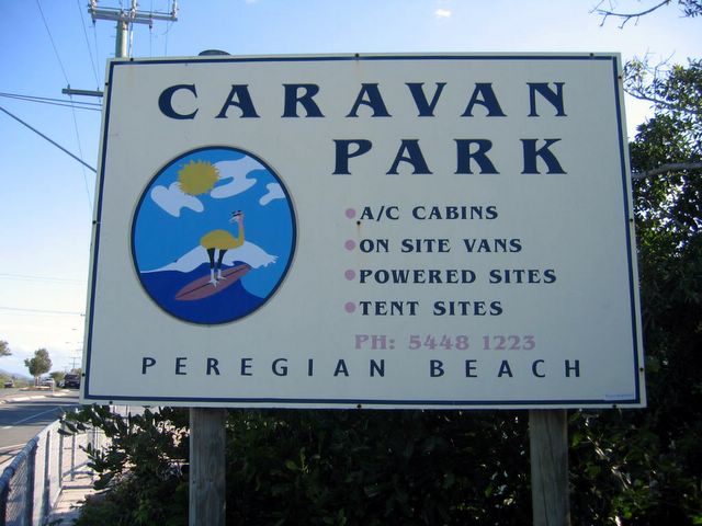 Peregian Beach Caravan Park - Peregian Beach: Peregian Beach Caravan Park welcome sign