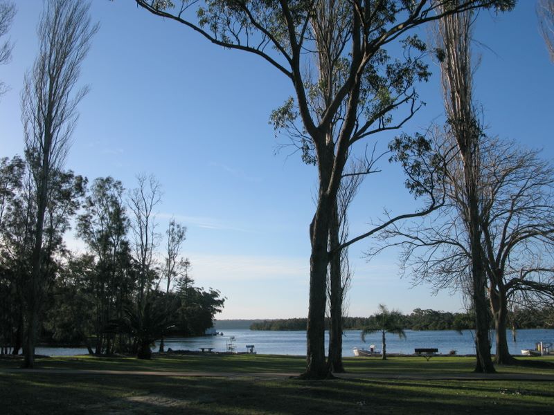 Badgee Caravan Park - Sussex Inlet: Waterfront views at the front of the park.