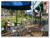 Riviera Caravan Park - Sussex Inlet: Shop at the waterfront end of the park is an excellent location for a coffee.