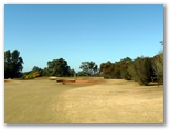Murray Downs Golf & Country Club - Swan Hill: Approach to the Green on Hole 1