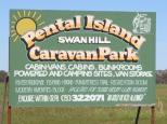Pental Island Caravan Park - Swan Hill: Main sign