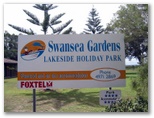 Swansea Gardens Lakeside Holiday Park - Swansea: Swansea Gardens Lakeside Holiday Park welcome sign