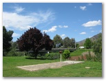 Swifts Creek Caravan and Tourist Park - Swifts Creek: Powered sites for caravans with views of the bridge.