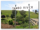 Swifts Creek Caravan and Tourist Park - Swifts Creek: Tambo River Bridge that leads to the park.