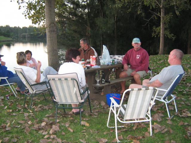Riverside Ski Park - Cattai: park owners having drinks  after b/to/bridge race 2010 with park regulars ,great afternoon,which they were still here.