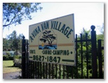 Sydney Getaway Holiday Park - Vineyard: A-Vina Van Village welcome sign