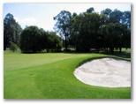 Tamworth Golf Course - Tamworth: Green on Hole 12 with bunker to right