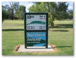 Tamworth Golf Course - Tamworth: Layout of Hole 13 - Par 4, 318 meters