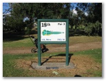 Tamworth Golf Course - Tamworth: Layout of Hole 18 - Par 3, 151 meters