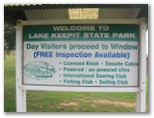 Lake Keepit State Park - Tamworth: Lake Keepit State Park welcome sign