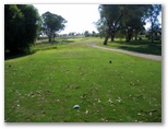 Longyard Golf Course - Tamworth: Fairway view Hole 6 with water trap on left
