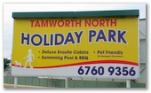 Tamworth North Holiday Park - Tamworth: Welcome sign