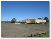 Taree Recreation Centre - Taree: Large paved area.  Saxbys Stadium is in the background