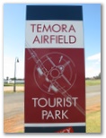 Temora Airfield Tourist Park - Temora: Temora Airfield Tourist Park welcome sign