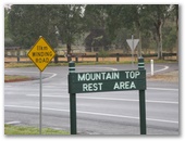 Mountain Top Rest Area - Dorrigo Mountain: Rest Area sign clearly marks the area.